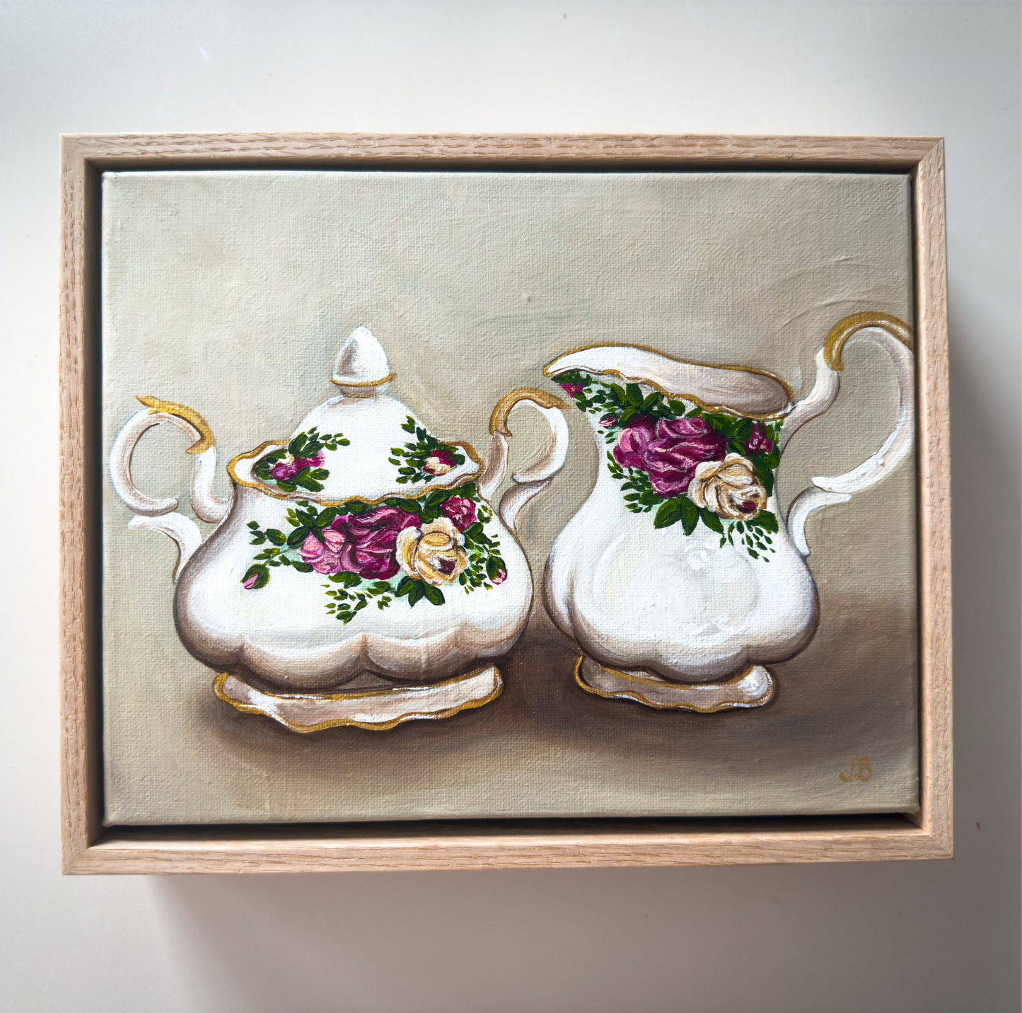 Nan’s Old Country Roses Sugar Bowl and Creamer
