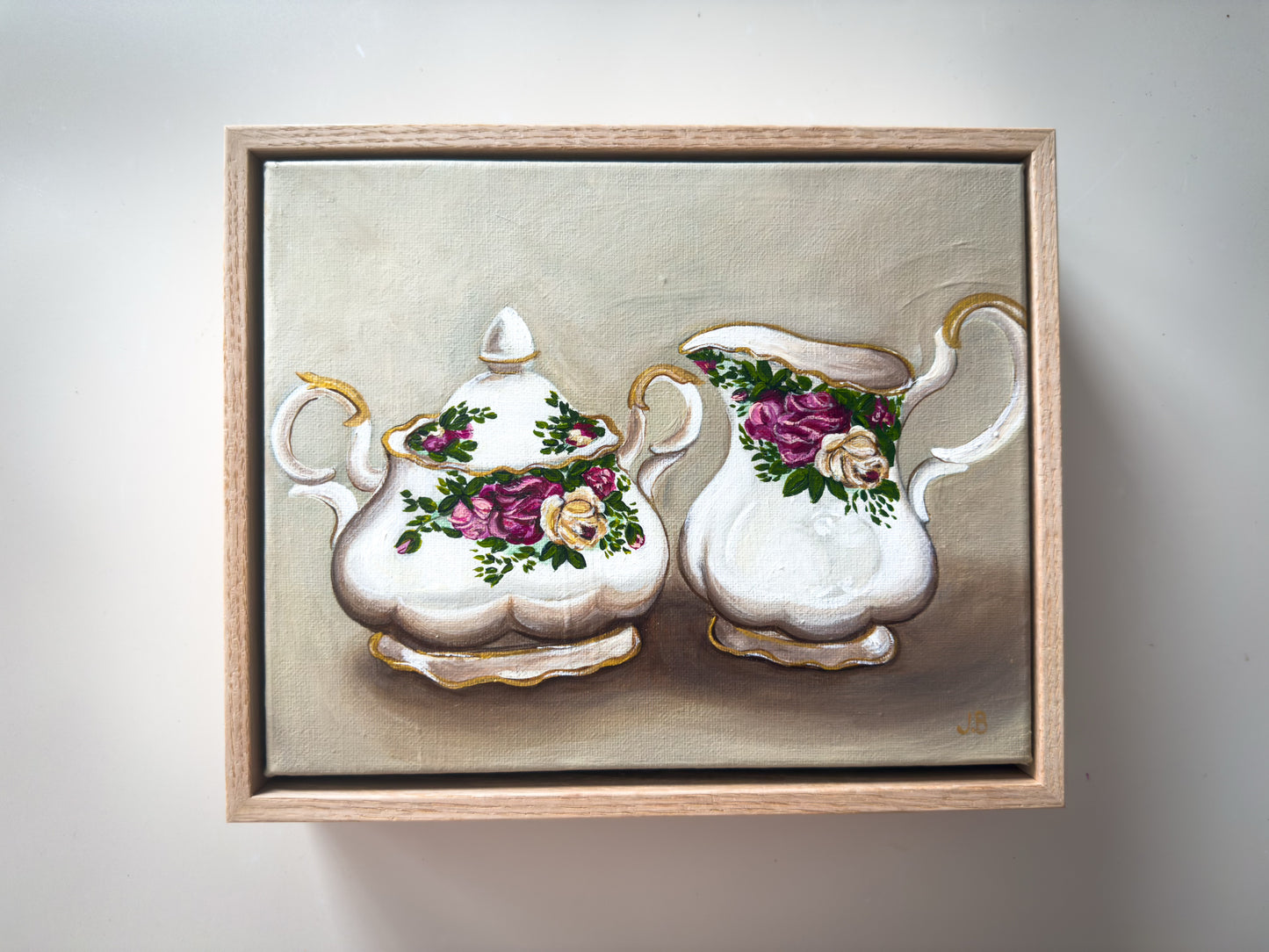 Nan’s Old Country Roses Sugar Bowl and Creamer